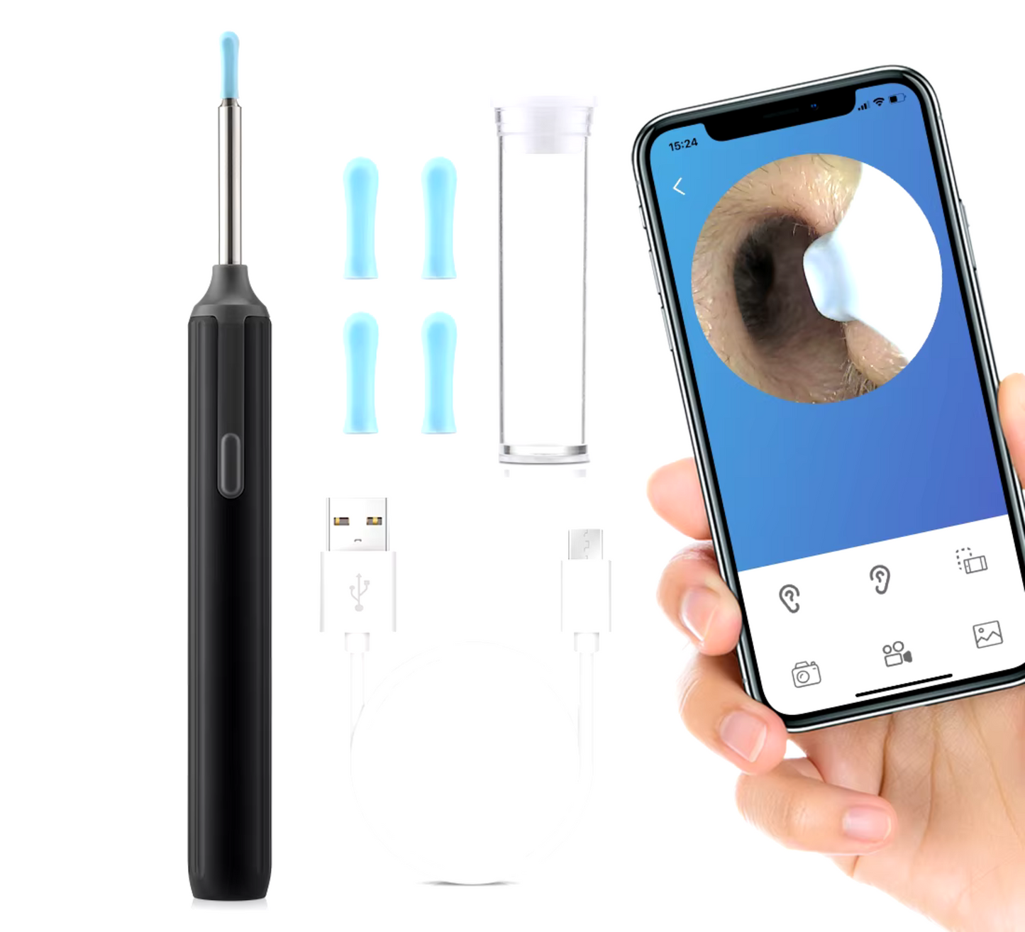 Outil de Nettoyage d’Oreilles Haute Précision