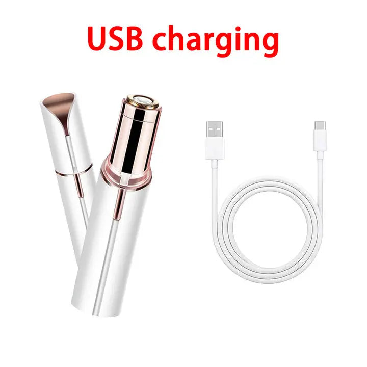 Portable Lipstick Shaped Women Electric Epilator Eyebrow