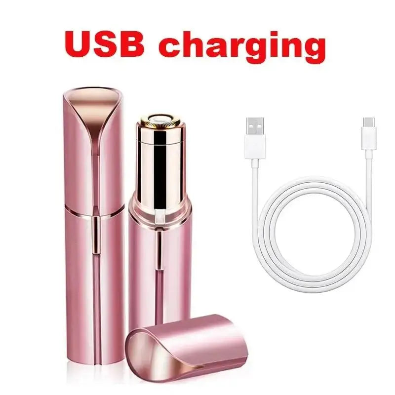 Portable Lipstick Shaped Women Electric Epilator Eyebrow