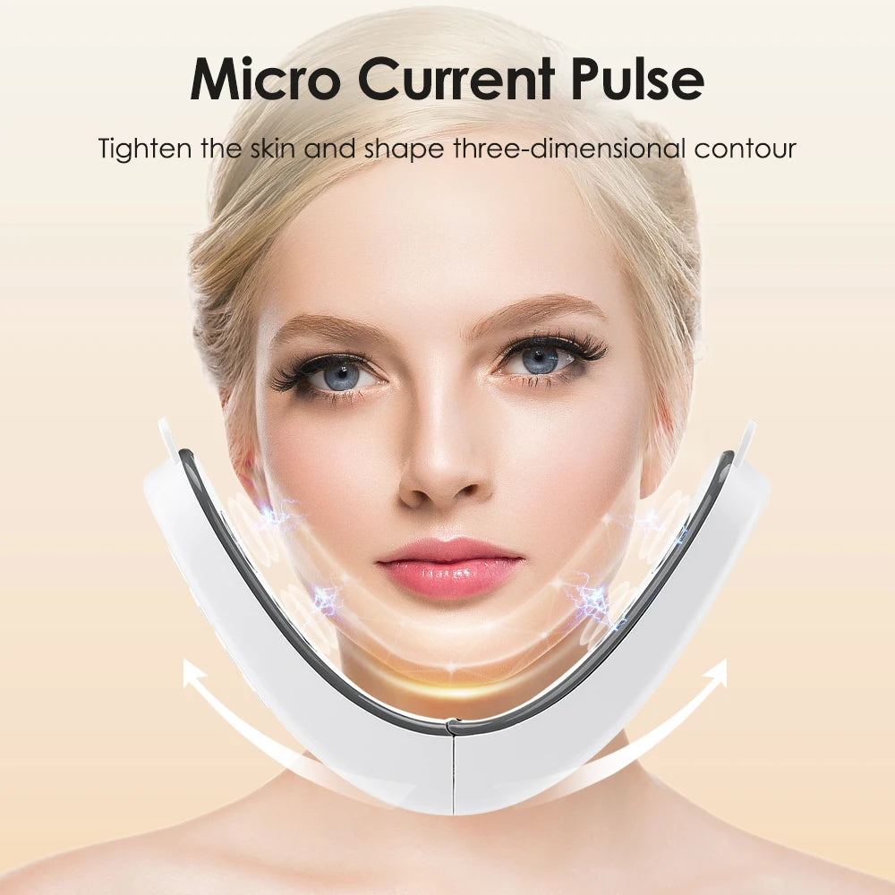 V Face Facial Massager, Intelligent Beauty Household Facial Massager, V-shaped Facial Lifting Firming Belt, Double Chin Reducer