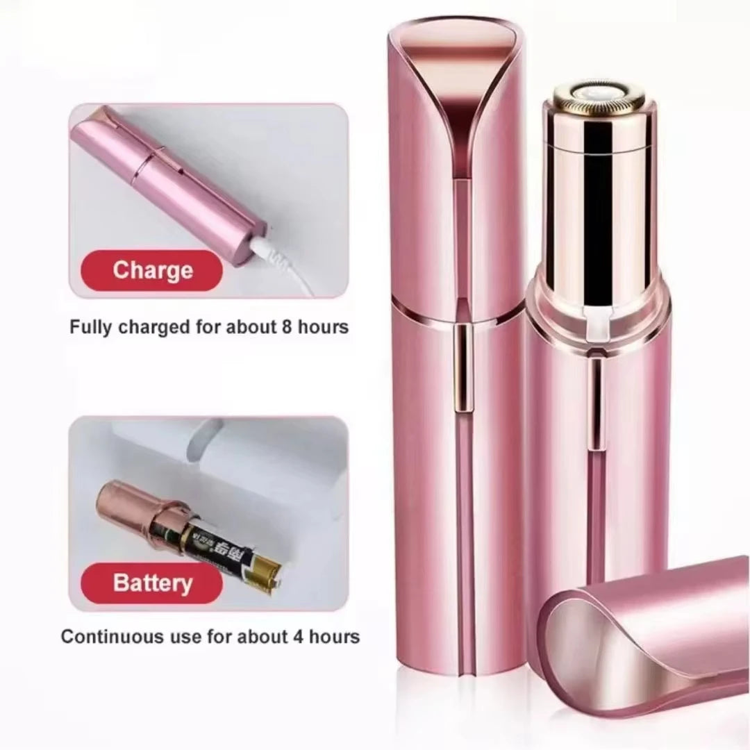 Portable Lipstick Shaped Women Electric Epilator Eyebrow